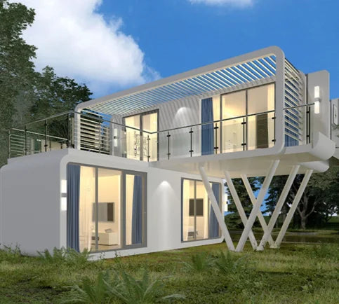 Seismic earthquake Proof Container House, Modern Home, Prefab Home Stay, Prefabricated Hotel Container