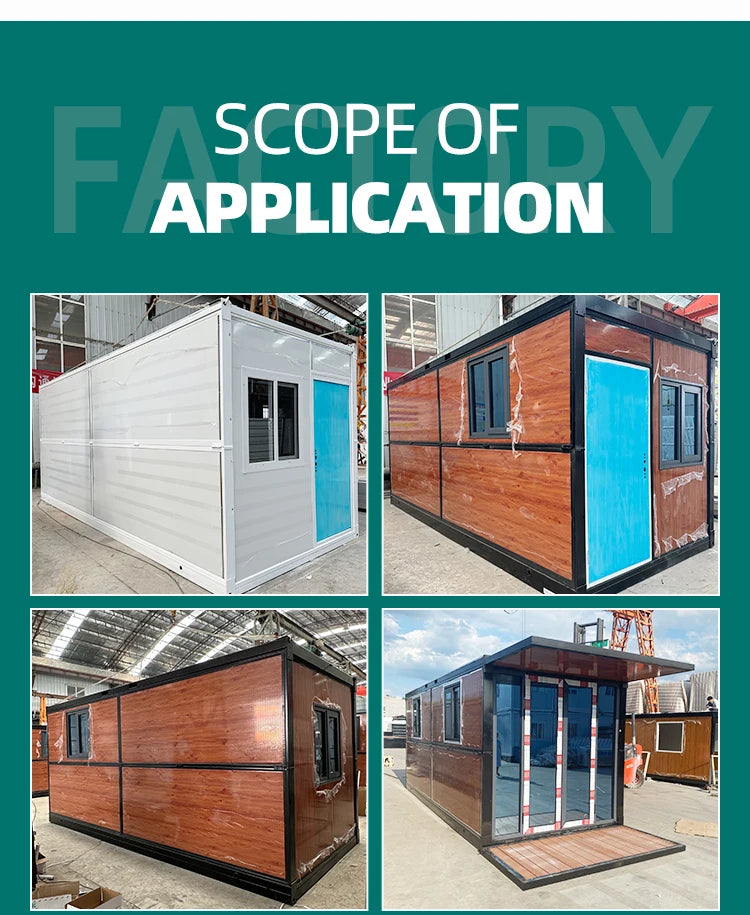 Steel Structure Single Apartment Fast Installation Movable Tiny Folding Box Room Modular Foldable Home Prefab House for Living