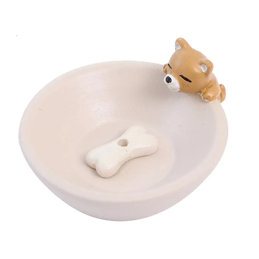 Cartoon Animal Incense Seat Small Incense Burner Incense Indoor Home Office Ornaments Animal Theme Cat Incense Stick Holder