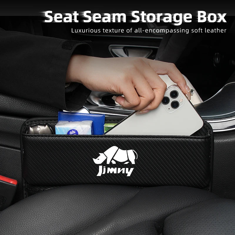Car Seat Seam Organiser Console Side Pocket Storage Bag Phone Holder For Suzuki Grand Vitara SX4 Swift Jimny Kizashi Liana