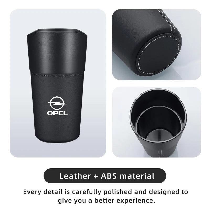 Car Trash Bin Console Rubbish Cans Storage Phone Holder Garbage Box For Opel Corsa Astra Insignia Vectra Zafira Meriva Mokka Amp