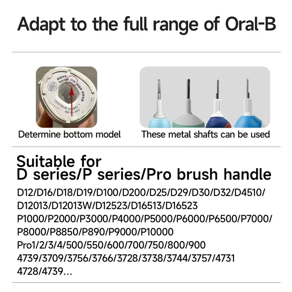 For Oral B Sonic Electric Toothbrush Headย Fit Advance Power/Pro Health/Triumph/3D Excel/Vitality Replacement Brush Heads