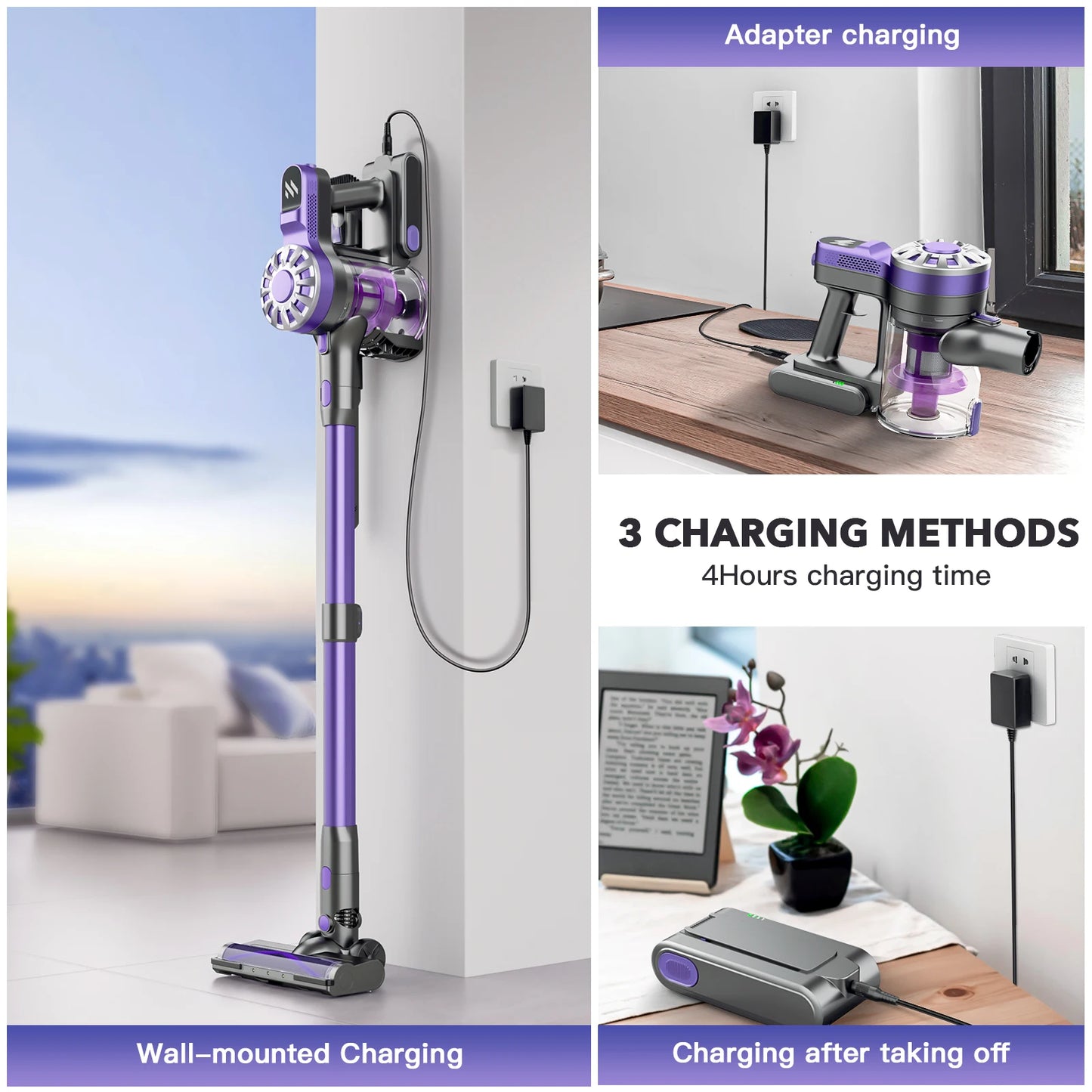 Wireless Handheld Vacuum Cleaner Cordless Handheld Chargeable Auto For Home & Car & Pet Mini Vacuum Cleaner ZCWA V07 100000PA