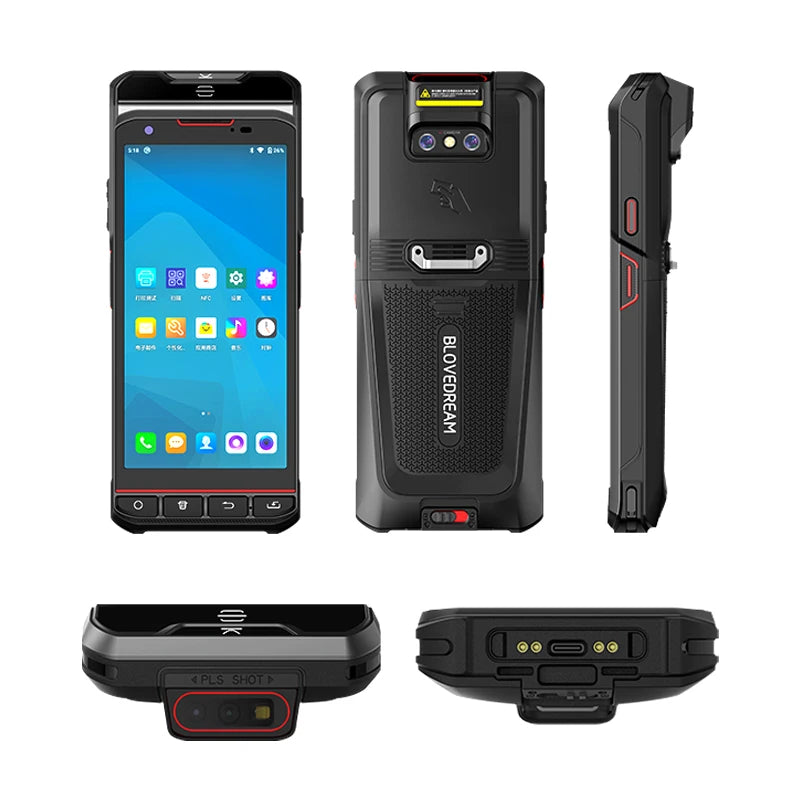X501 Handheld PDA Goods Entry And Exit Equipment, Logistics Scanning Gun, Android Industrial Mobile Phone