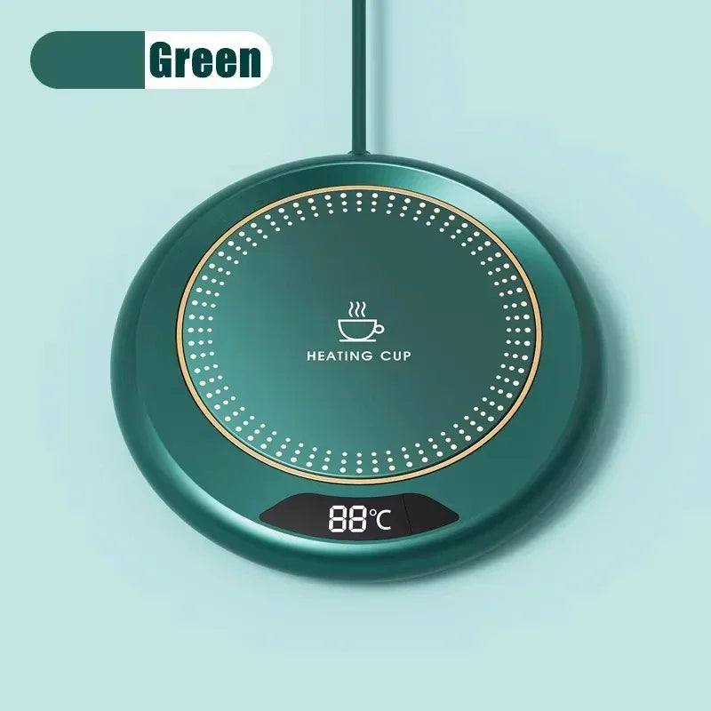 Thermostatic Heating Coaster USB Home Heat Cup Coaster 3-speed Adjustment Heating 55 Degrees Constant Electric Water Cup Warmer