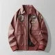 New Indian Embroidery Flying Suit Natural Genuine Leather Coat Men's Cowhide Leather Motorcycle Jackets Slim Fashion Clothing