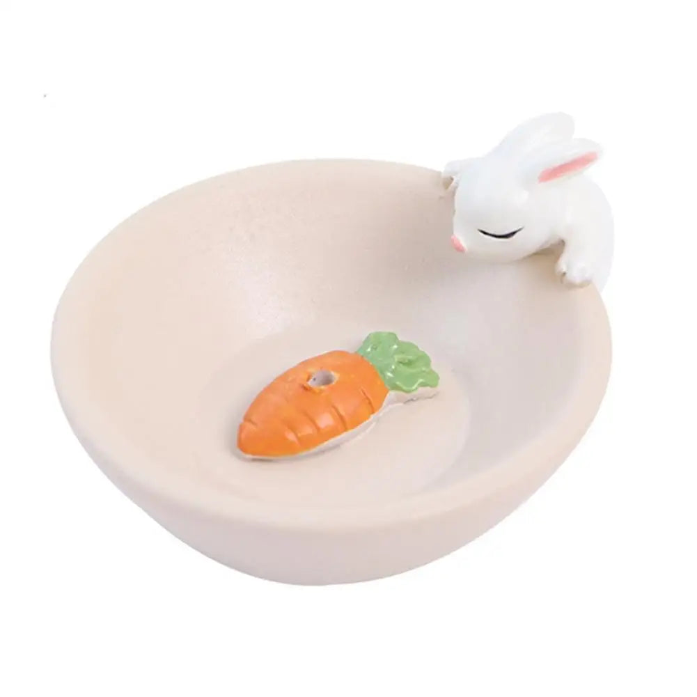 Cartoon Animal Incense Seat Small Incense Burner Incense Indoor Home Office Ornaments Animal Theme Cat Incense Stick Holder