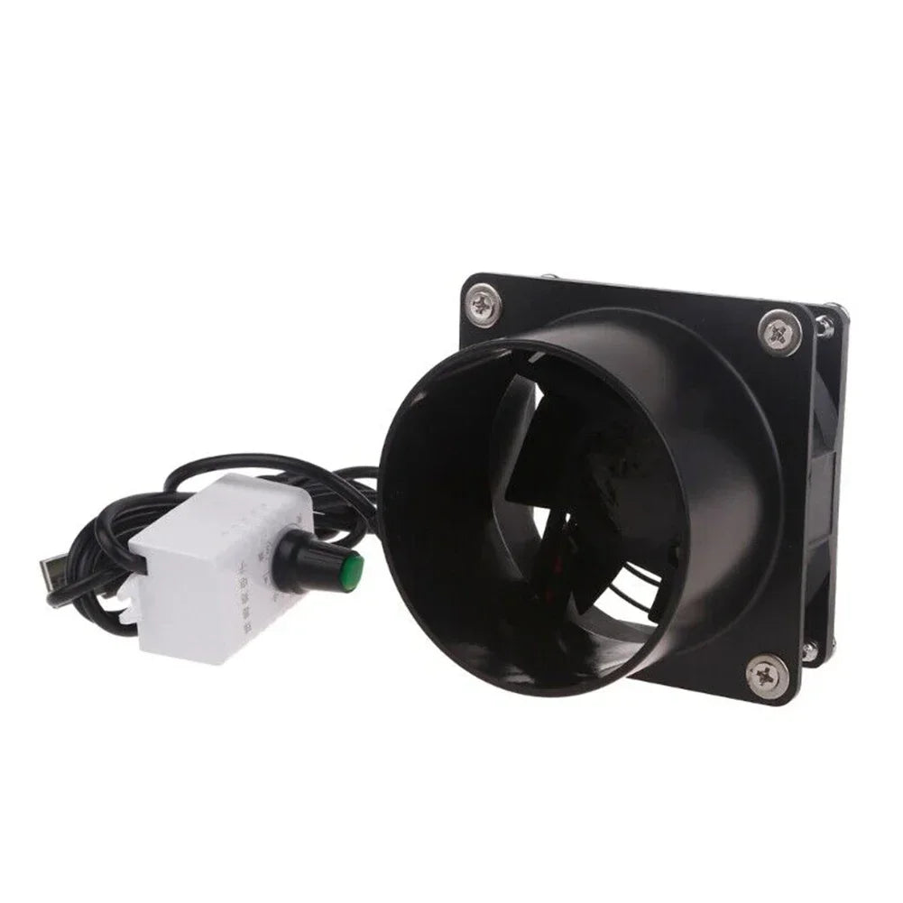 Smog Absorber Smoke Exhaust Fan Duct USB Adjustable Speed Exhaust Fan Fume Extractor Fan Pipe Duct Exhuast Fan USB Adjustable