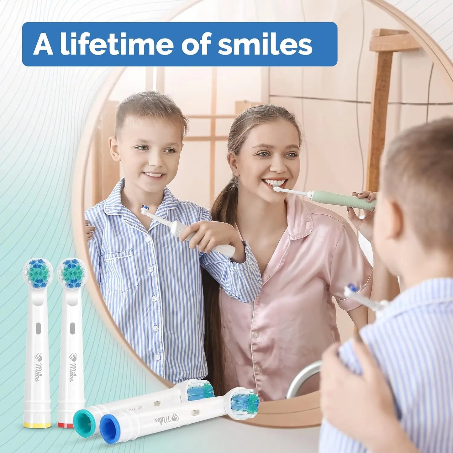 For Oral B Sonic Electric Toothbrush Headย Fit Advance Power/Pro Health/Triumph/3D Excel/Vitality Replacement Brush Heads