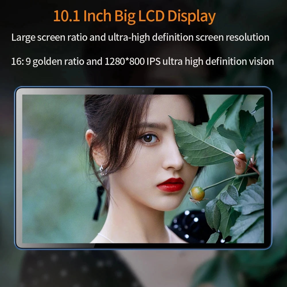 New 10 Inch Tablet PC Octa Core 3G Phone Call 4GB/64GB Google Play Dual SIM Phone Call Bluetooth WiFi Tablets 10.1 Android 11
