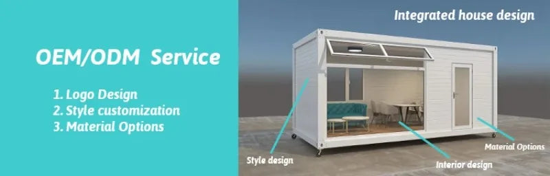 20Ft 40Ft Waterproof Luxury Prefab Villa Mobile Expandable Container House Soundproof Prefabricated Tiny Home 2 3 4 5 Bedroom