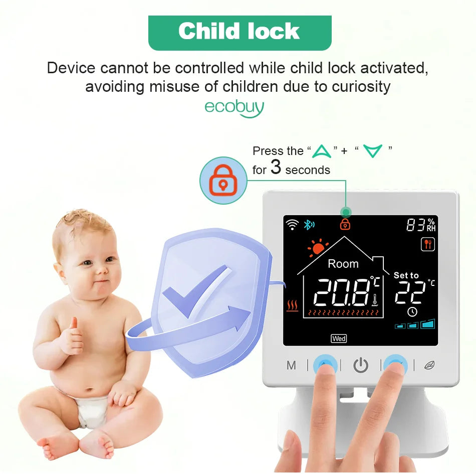 Tuya Smart Home Wifi Boiler Thermostat Wireless Battery Wifi Thermostat For Gas Boiler Warm Floor Electric Google Home Alexa