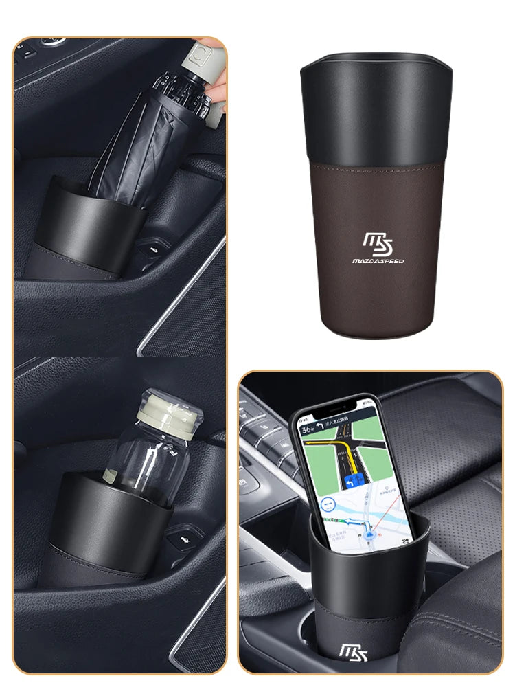 Car Trash Bin Console Rubbish Cans Storage Phone Holder Garbage Box For Mazda 6 3 CX5 5 2 323 CX7 Demio Atenza MX30 CX9 RX8 RX7