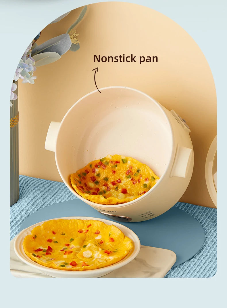 2L Electric Rice Cooker Cooking Pot Mini Multicooker Lunch Box Rice Cookers Hotpot Non-stick Electric Skillet Food Steamer 220V