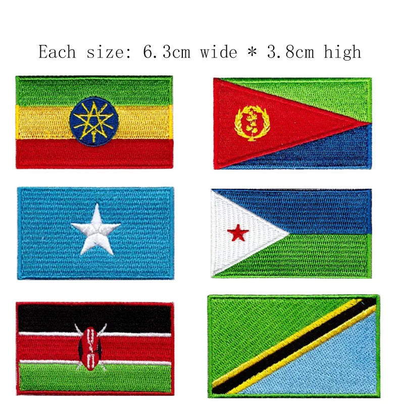 Albania Country Flag Embroidery Patch 6.3cm Wide High Quality Iron On Sew On Backing/DIY Badge
