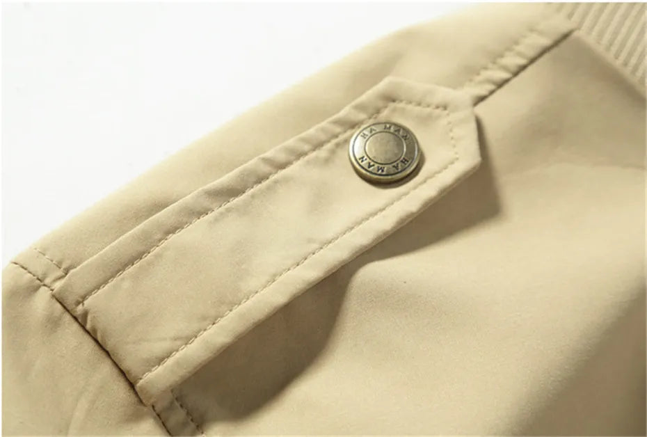 Bomber Jacket Ma1 Air Force Pilot Casual New Arrival Military Style Men Thick Fleece Velvet Coat Winter Male Green Blue Khaki