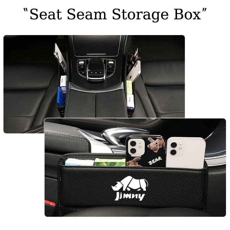 Car Seat Seam Organiser Console Side Pocket Storage Bag Phone Holder For Suzuki Grand Vitara SX4 Swift Jimny Kizashi Liana