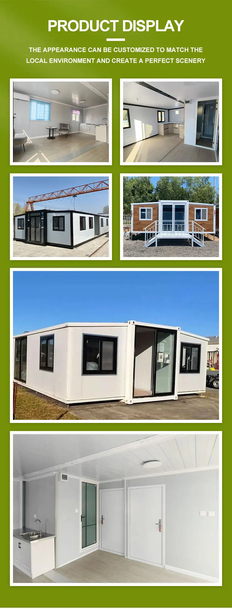 Prefabricated 20Ft 40Ft Expandable Prefabricated Container House for Sale Shipping Prefab Tiny Home 3 4 5 Bedroom