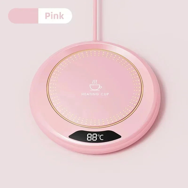 Thermostatic Heating Coaster USB Home Heat Cup Coaster 3-speed Adjustment Heating 55 Degrees Constant Electric Water Cup Warmer
