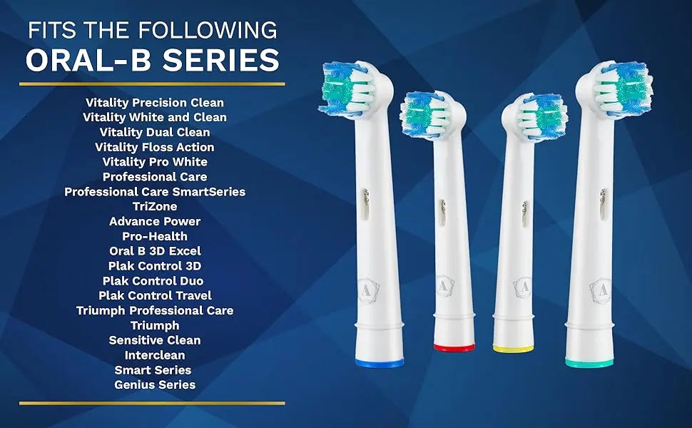 16pcs Replacement Brush Heads For Oral-B Sonic Electric Toothbrush Fit Advance Power/Pro Health/Triumph/3D Excel/Vitality