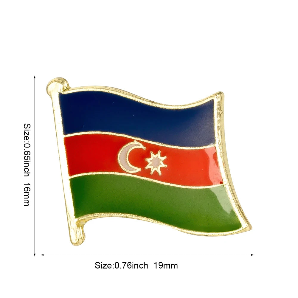 Flag Laple Pin Badge Brooch Albania Algeria Montenegro U.A.E. Oman Azerbaijan Ethiopia Ireland Estonia Andorra Austria Australia