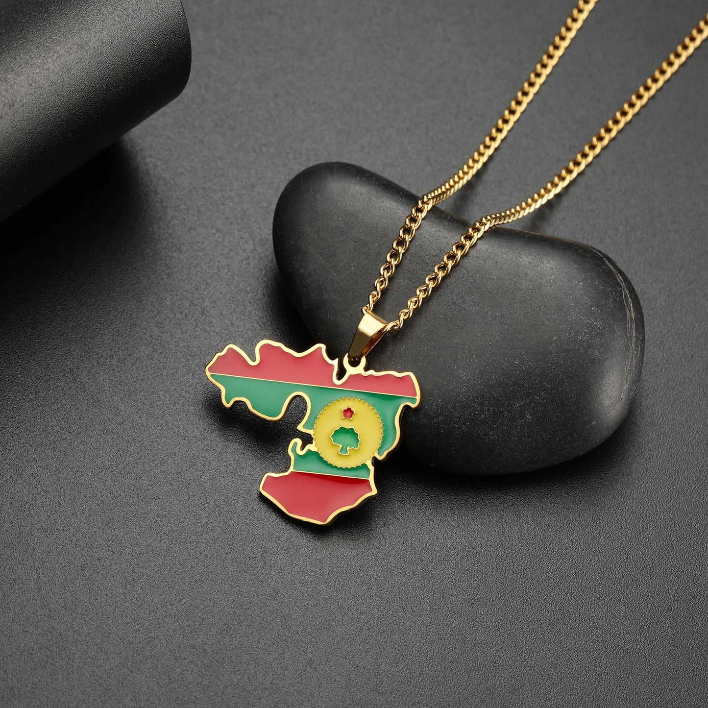VASSAGO Afghanistan Albania Belize Ethiopia Map Necklace Iraq Chile Germany Italy Ghana Country Map Necklace Sicily Saint Martin
