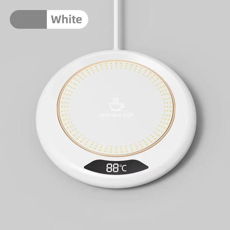 Thermostatic Heating Coaster USB Home Heat Cup Coaster 3-speed Adjustment Heating 55 Degrees Constant Electric Water Cup Warmer