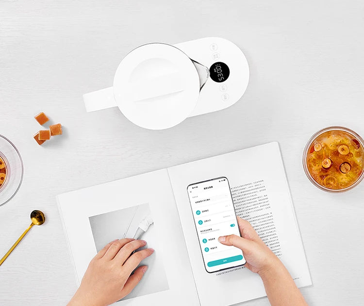 XIAOMI MIJIA Intelligence Electric Kettle Multifunctional Health Pot 1.5L Stainless Steel Tea Health Preserving Pot APP Controls