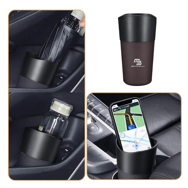 Car Trash Bin Console Rubbish Cans Storage Phone Holder Garbage Box For Mazda 6 3 CX5 5 2 323 CX7 Demio Atenza MX30 CX9 RX8 RX7