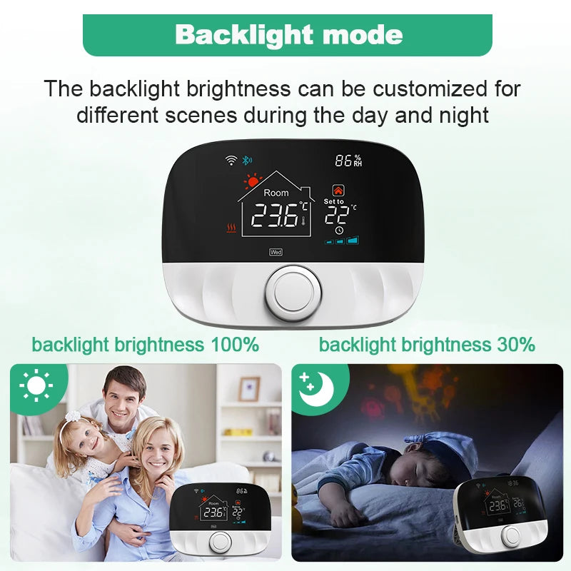 Tuya Smart Home Wifi Heating Thermostat Wireless Wifi Thermostat For Gas Boiler Smart Life Temperature Controller Alexa Google