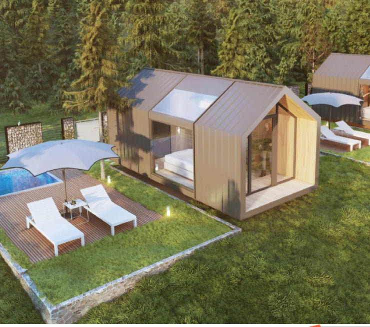 Seismic resistance Prefab Container Villa House,Safety Building automation control Modular,Cabin Sapce Capsule House