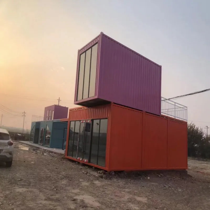Steel structure modular villa easy assemble modern home,Safety protection anti-earthquake flood relief tent container house