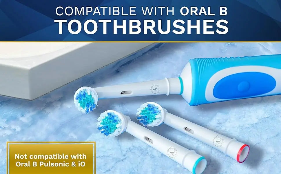 16pcs Replacement Brush Heads For Oral-B Sonic Electric Toothbrush Fit Advance Power/Pro Health/Triumph/3D Excel/Vitality
