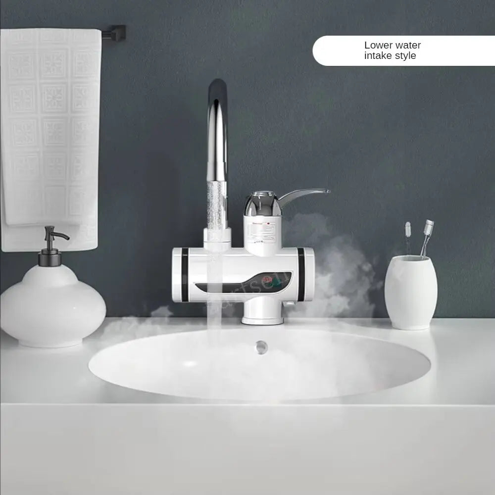 3000W Instant Water Heater Tankless Heaters Kitchen Electric Hot Water Tap Bathroom Heating Faucet Machine