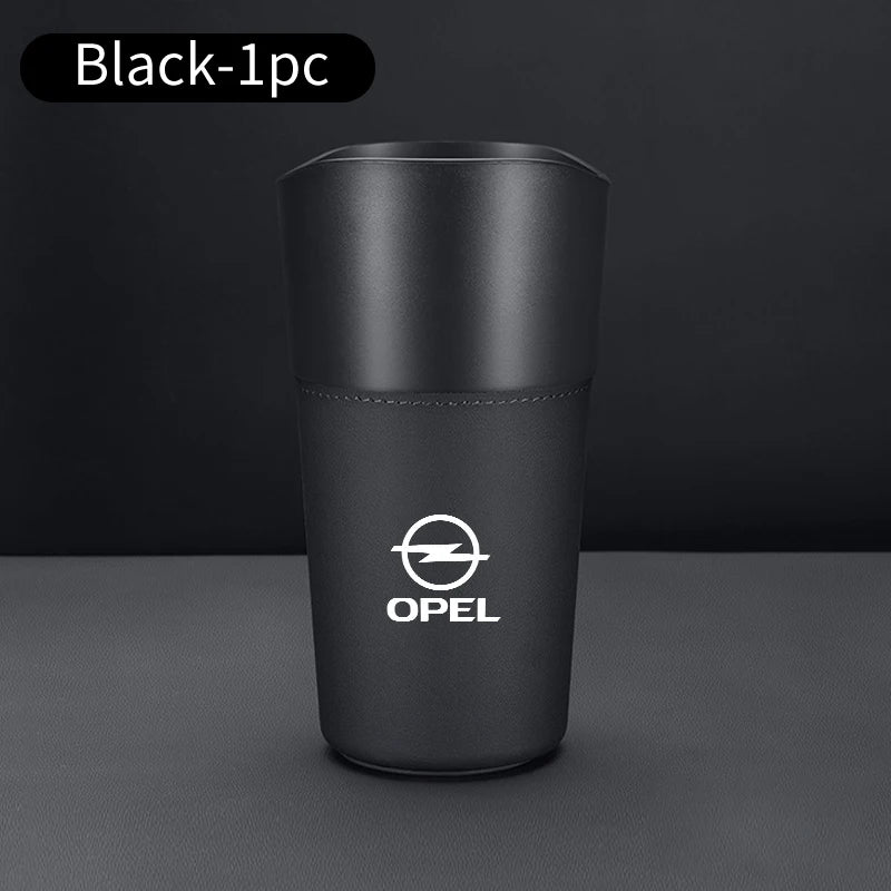 Car Trash Bin Console Rubbish Cans Storage Phone Holder Garbage Box For Opel Corsa Astra Insignia Vectra Zafira Meriva Mokka Amp