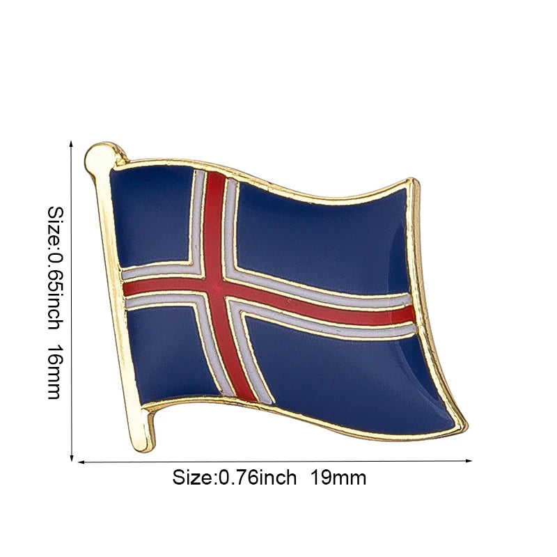 Flag Laple Pin Badge Brooch Albania Algeria Montenegro U.A.E. Oman Azerbaijan Ethiopia Ireland Estonia Andorra Austria Australia