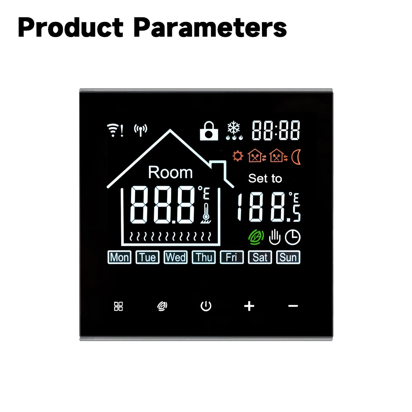 WiFi Smart Thermostat LCD Display Touch Screen for Electric Floor Heating Water/Gas Boiler Temperature Remote Controller
