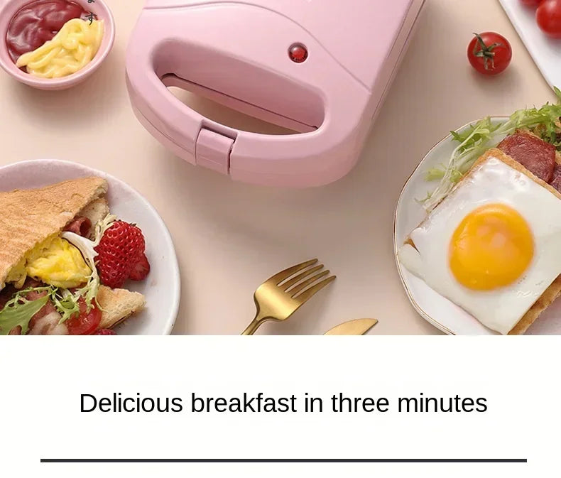 Sandwich machine breakfast machine home light food machine waffle maker machine multi-function heating toast pressure toaster
