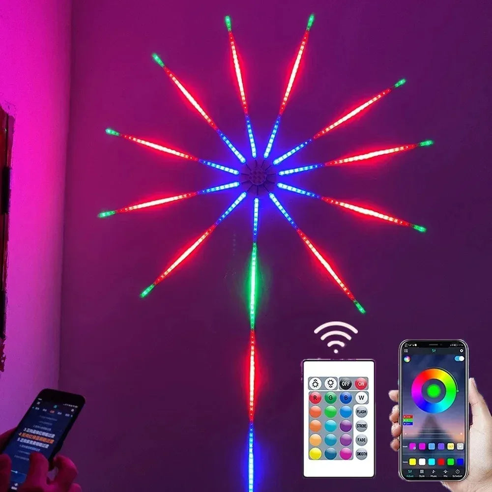 RGB Firework Led Strip Light Bluetooth Smart Neon Strip APP Led Lights Strips Usb 5V Led Strips Christmas Party Home Decor Light