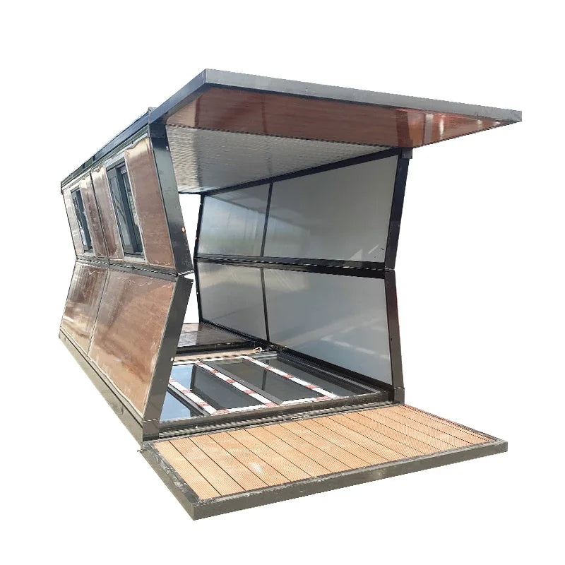 Steel Structure Single Apartment Fast Installation Movable Tiny Folding Box Room Modular Foldable Home Prefab House for Living
