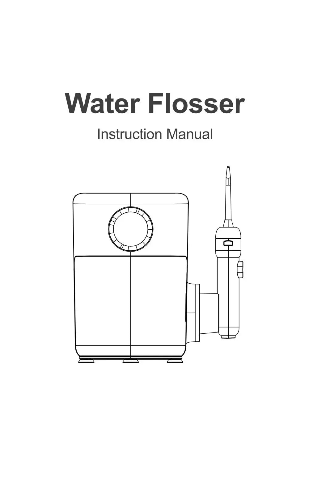 360° Rotatable Oral Irrigator Tabletop Water Flosser Rechargeable IPX5 Adjustable Pulse Water Pressure Teeth Cleaning Care Tool
