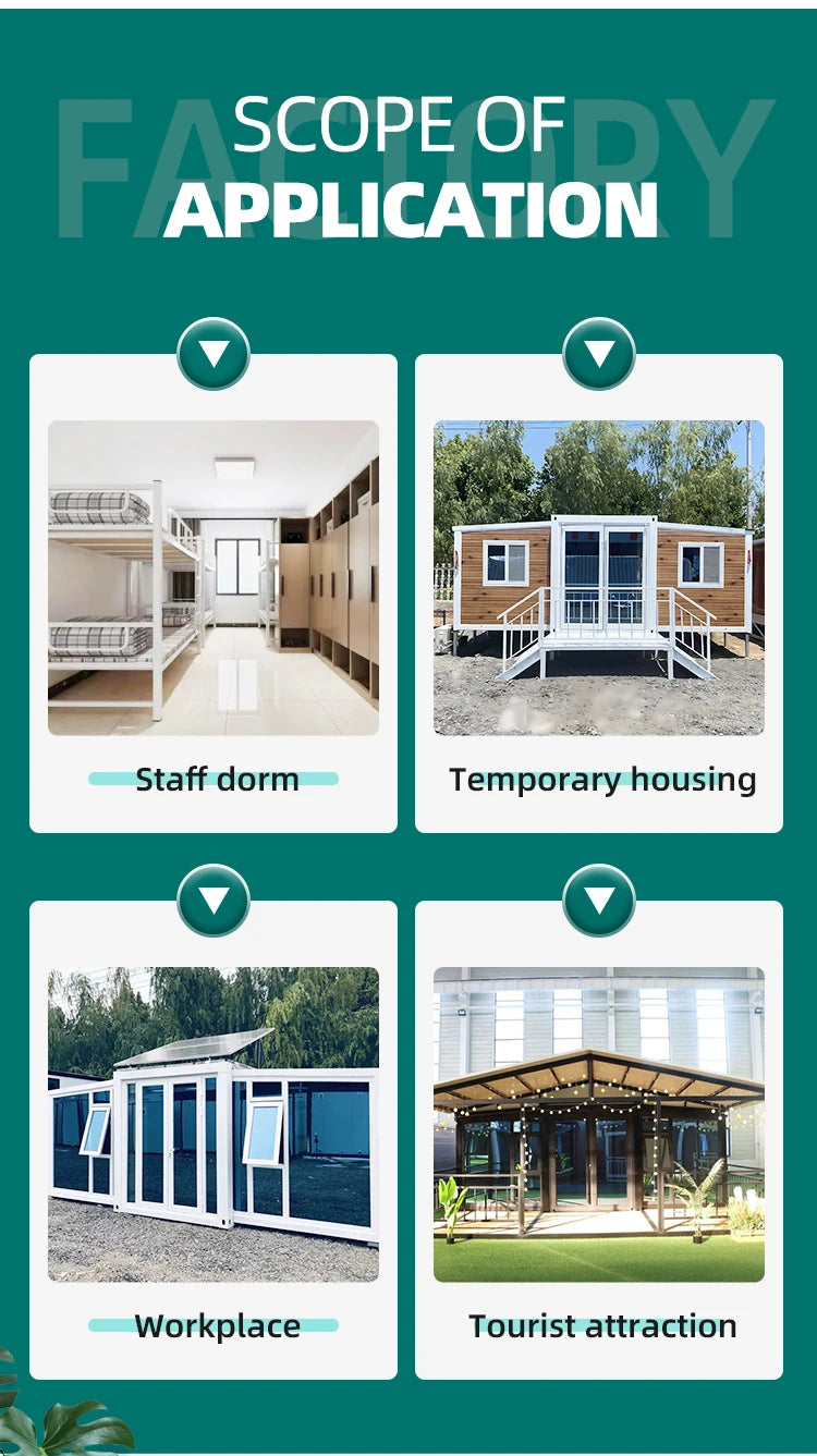 Steel Structure Single Apartment Fast Installation Movable Tiny Folding Box Room Modular Foldable Home Prefab House for Living