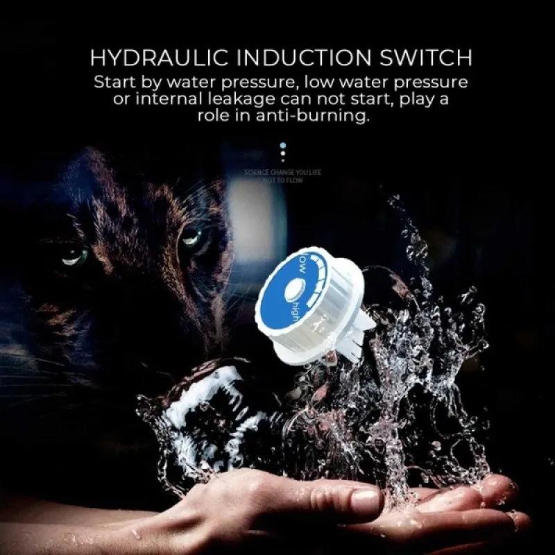 3500W Mini Instant Electric Water Heater Bathroom Kitchen Tankless Hot Water Heater Tap Temperature Display Faucet Shower Set