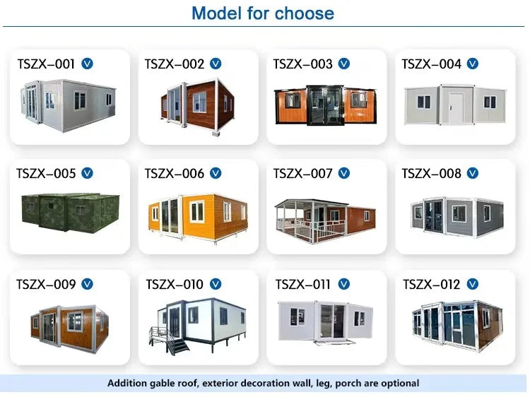 20Ft 40Ft Waterproof Luxury Prefab Villa Mobile Expandable Container House Soundproof Prefabricated Tiny Home 2 3 4 5 Bedroom