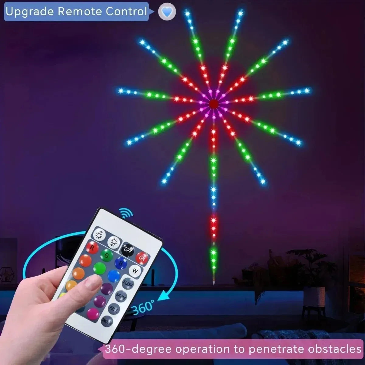 RGB Firework Led Strip Light Bluetooth Smart Neon Strip APP Led Lights Strips Usb 5V Led Strips Christmas Party Home Decor Light
