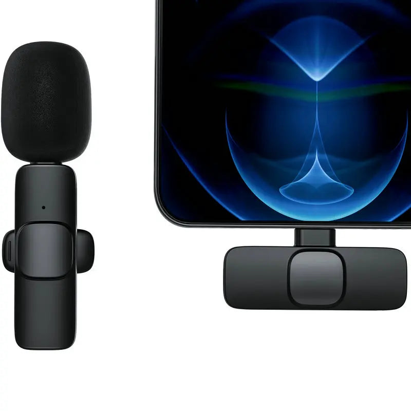 Wireless Lavalier Microphone Portable Audio Video Recording Mic For IPhone Android Mobile Phone Live Broadcast Game Microfonoe