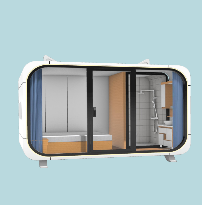 Prefabricated IOT Building automation control Modular for Homestay Capsule Space Carbin Room Prefab Tiny Mobile Smart home villa