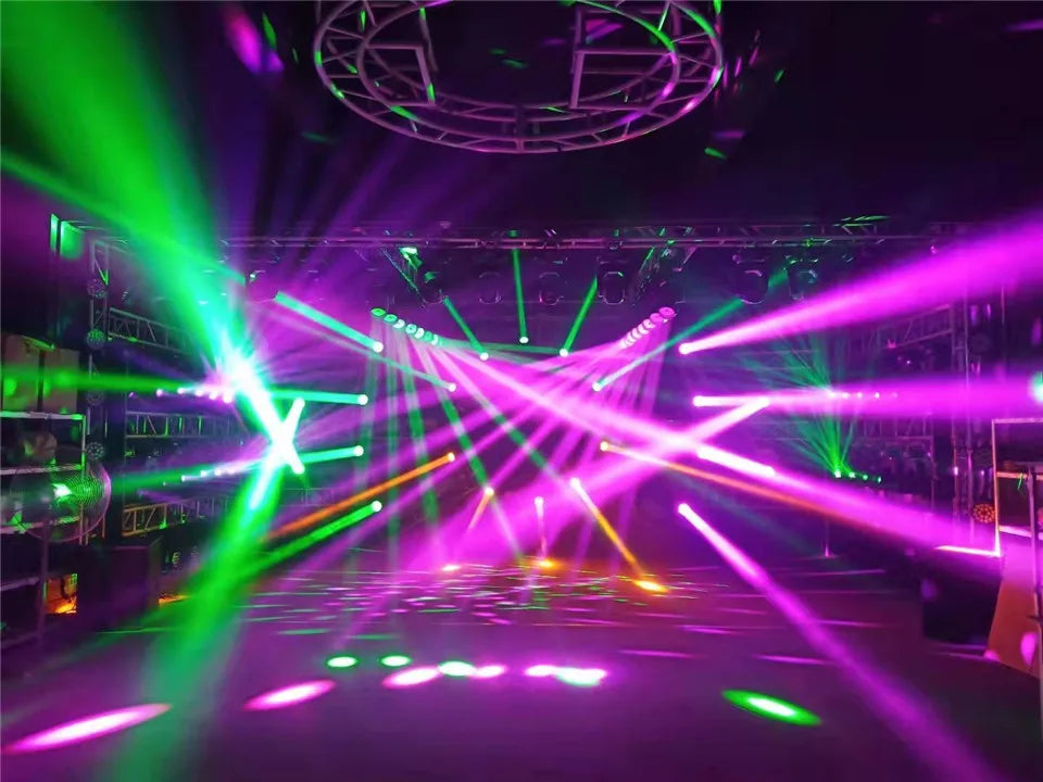 2PCS Lyre Sharpy LED Beam + Wash Mobile Lighting Equipment, DMX for NightClub, Dj Chang Party, Bar, 4 in1, Zoom, RGBW, 7x40W