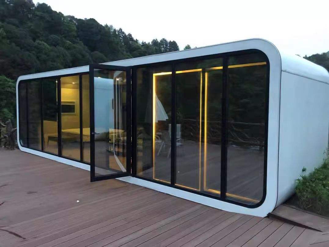Prefabricated IOT Building automation control Modular for Homestay Capsule Space Carbin Room Prefab Tiny Mobile Smart home villa