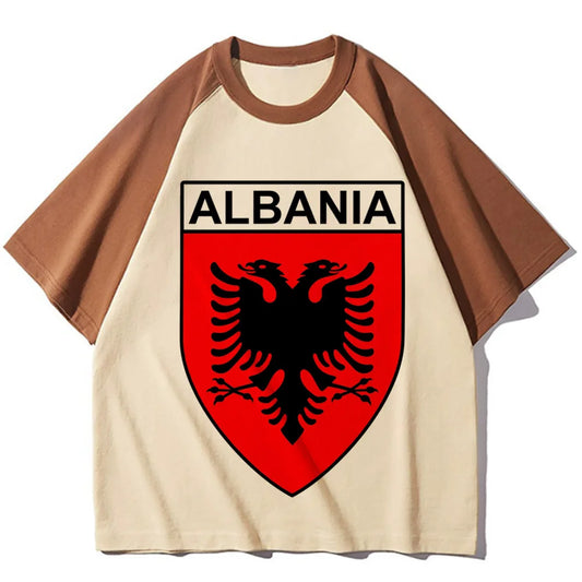 Albania t-shirts women graphic designer funny tshirt female Japanese streetwear harajuku clothes
